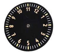 XTINKOPW 1pc 29mm New Black Sterile Arabic Numerals Watch Luminous Dial fit NH35A NH36 ETA2824 2836 Miyota 8215 Automatic Movement(DialA,Fit Miyota 8215)