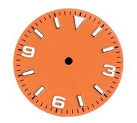 XTINKOPW 1pc 29mm Super Luminous Light Blue Watch Dial Face Parts for NH35 NH36 NH38 ETA2824 2836 Miyota 8215 Movement Replace Parts(Orange Sterile,NH35A NH36A)