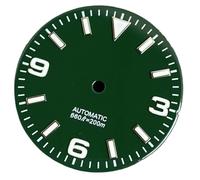XTINKOPW 1pc 29mm Super Luminous Light Blue Watch Dial Face Parts for NH35 NH36 NH38 ETA2824 2836 Miyota 8215 Movement Replace Parts(Green Dial,8215 821A)