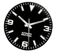 XTINKOPW 1pc 29mm Super Luminous Light Blue Watch Dial Face Parts for NH35 NH36 NH38 ETA2824 2836 Miyota 8215 Movement Replace Parts(Black Dial Set,ETA 2824 PT5000)