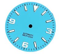 XTINKOPW 1pc 29mm Super Luminous Light Blue Watch Dial Face Parts for NH35 NH36 NH38 ETA2824 2836 Miyota 8215 Movement Replace Parts(Blue Dial,ETA 2824 PT5000)