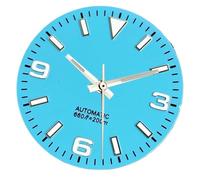 XTINKOPW 1pc 29mm Super Luminous Light Blue Watch Dial Face Parts for NH35 NH36 NH38 ETA2824 2836 Miyota 8215 Movement Replace Parts(Blue Dial Set,8215 821A)