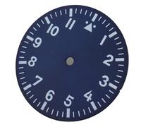 XTINKOPW 1pc 29mm Watch Dial 12 Hours Index Black Green Blue White Dial Fit NH35 NH36 ETA2824 2836 PT5000 DG Movement(Blue 2)