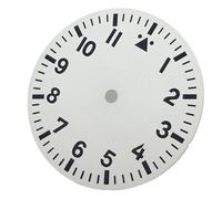 XTINKOPW 1pc 29mm Watch Dial 12 Hours Index Black Green Blue White Dial Fit NH35 NH36 ETA2824 2836 PT5000 DG Movement(White 2)