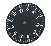 XTINKOPW 1pc 29mm Watch Dial 12 Hours Index Black Green Blue White Dial Fit NH35 NH36 ETA2824 2836 PT5000 DG Movement(Black 2)