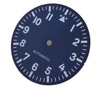 XTINKOPW 1pc 29mm Watch Dial 12 Hours Index Black Green Blue White Dial Fit NH35 NH36 ETA2824 2836 PT5000 DG Movement(Blue 1)