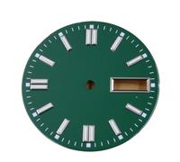 XTINKOPW 1pc 29mm Watch Dial Green Luminous Sterile Dial Fit NH35 NH36 Movement Watch Accessories(C)