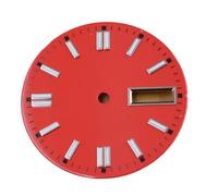 XTINKOPW 1pc 29mm Watch Dial Green Luminous Sterile Dial Fit NH35 NH36 Movement Watch Accessories(E)