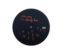 XTINKOPW 1pc 30.5/31.8mm NH35 Watch Dial for NH35A Movement Briefness White Balck Dial Face Watch Dial Accessories None Luminous(A4)