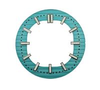 XTINKOPW 1pc 30.5mm Dial for Nautilus NH38/70 Hollow Green Luminous Indexes Fit Automatic Movement Modified Skeleton Watch Accessories Parts(A13 Black Markers)