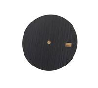 XTINKOPW 1pc 30.5MM Watch Metal Dial for NH35A/4R35 Movement Watches Dial Modification Accessories Replacement No Luminous Watch Dial Plate(Black)