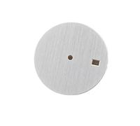 XTINKOPW 1pc 30.5MM Watch Metal Dial for NH35A/4R35 Movement Watches Dial Modification Accessories Replacement No Luminous Watch Dial Plate(Silver)