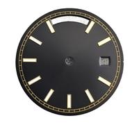 XTINKOPW 1pc 31mm Dial Miyota8285 Dial Suitable for Dual Calendars Miyota Movement Roman Stripe Stud Dial Blue-Green Luminous Dots(8)