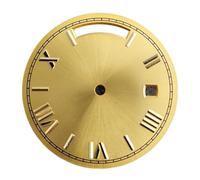 XTINKOPW 1pc 31mm Dial Miyota8285 Dial Suitable for Dual Calendars Miyota Movement Roman Stripe Stud Dial Blue-Green Luminous Dots(5)