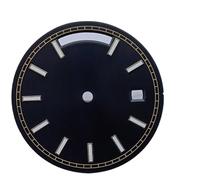 XTINKOPW 1pc 31mm Roman Numerals 8285 Watch Dial Modified Fit 8285 Mechanical Double Date Window Man Watch Dial Accessories Parts(A9)