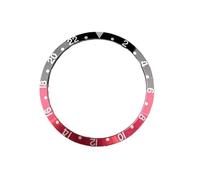 XTINKOPW 1pc 36.5mm Retro Watch Bezel Aluminum Inserts Sheet Men's Accessories Watches Repair Parts 30.7mm-36.5mm(Black red)