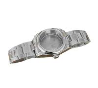 XTINKOPW 1pc 36mm Watch Case for NH35/NH36/4R Movement Accessory Glass Middle Polished Strap Transparent/Stainless Steel Back Cover(NO1 Calendar Window)