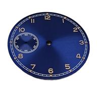 XTINKOPW 1pc 37mm Watch Dial 6497 Faces for MAR-G 3600 Or ETA Movement Repair Accessories 9 O'clock Second Hand Dial(Blue Rose Gold Dial)