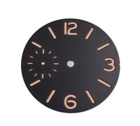 XTINKOPW 1pc 37mm Watch Dial Black White Blue Green Dial Green Luminous Dial Fit ETA 6497 Seagull ST3600 Movement(T)