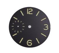 XTINKOPW 1pc 37mm Watch Dial Black White Blue Green Dial Green Luminous Dial Fit ETA 6497 Seagull ST3600 Movement(A)