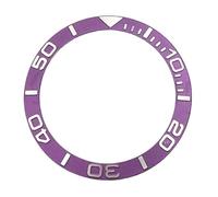 XTINKOPW 1pc 38mm Black Purple Blue Watch Bezel(60 SILVER PURPLE 1)