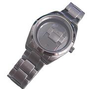 XTINKOPW 1pc 38mm Design Silver Watch Case for Nh35 Nh36 Movement 316L Crystal Fit 31mm Dial 5atm Watch Case