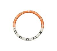 XTINKOPW 1pc 38mm Flat Blue Luminous Resin Aluminium Watch Bezel Insert Fits SKX007 SKX009 SRPD Case NH36 NH35 Movement Men Parts(06)