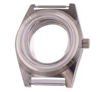 XTINKOPW 1pc 38mm Glass Case Silver Watch Case FIT NH35 NH36 PT5000 ETA2824 ST2130 Movement(A,PT5000 ETA2824)