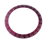 XTINKOPW 1pc 38mm Men Watch Alloy Blue/Red/Purple Bezel Ring Insert Watch Parts Sloping Bezel Fit 40mm Case(Model2)