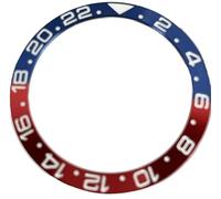 XTINKOPW 1pc 38mm Outer Diameter 30.5 Inner Diameter Ceramic Bezel with Embedded Ring Inclined to Fit 40mm Case NH35 NH34 GMT Accessories(B2)