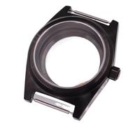 XTINKOPW 1pc 38mm Watch Case Glass Stainless Steel Watch Case FIT NH35 NH36 PT5000 ETA2824 ST2130 Movement Black(B,PT5000 ETA2824)