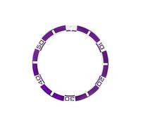 XTINKOPW 1pc 38mmx31.5mm Flat Aluminium Watch Bezel Insert Fits SKX007 SKX009 SRPD Case NH36 NH35 Movement Men Part(05)