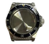 XTINKOPW 1pc 39.5mm 1960 Vintage Watch Case for NH35 NH36 Sub Retro Dome Glass 904L Stainless Steel Aluminium Bezel Case(A11)