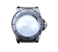 XTINKOPW 1pc 39.5mm 1960 Vintage Watch Case for NH35 NH36 Sub Retro Dome Glass 904L Stainless Steel Aluminium Bezel Case(A6)