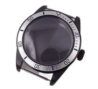 XTINKOPW 1pc 39mm Black Sterile Men Watch Case Domed Fit Automatic NH35A NH36A NH34 ETA2824 PT5000 Watch Parts(#M14/24,ETA2824 PT5000)