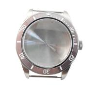 XTINKOPW 1pc 39mm Silver Watch Case with Bezel Domed Glass Solid Stainless Steel for NH35 NH36 Watches Movement Parts(Case 4)