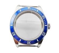 XTINKOPW 1pc 39mm Silver Watch Case with Bezel Domed Glass Solid Stainless Steel for NH35 NH36 Watches Movement Parts(Case 9)