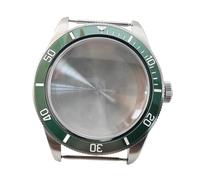 XTINKOPW 1pc 39mm Silver Watch Case with Bezel Domed Glass Solid Stainless Steel for NH35 NH36 Watches Movement Parts(Case 3)