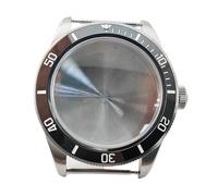 XTINKOPW 1pc 39mm Silver Watch Case with Bezel Domed Glass Solid Stainless Steel for NH35 NH36 Watches Movement Parts(2)