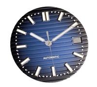 XTINKOPW 1pc 40mm Big Square Watch Case Fit NH35A NH36 NH70 NH72 Movement 100m Green Lumnious Dial(Blue Dial Set)