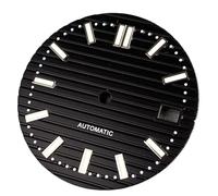XTINKOPW 1pc 40mm Big Square Watch Case Fit NH35A NH36 NH70 NH72 Movement 100m Green Lumnious Dial(Black Dial)
