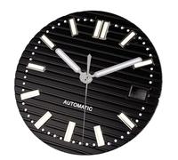 XTINKOPW 1pc 40mm Big Square Watch Case Fit NH35A NH36 NH70 NH72 Movement 100m Green Lumnious Dial(Black Dial Set)