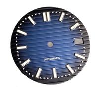 XTINKOPW 1pc 40mm Big Square Watch Case Fit NH35A NH36 NH70 NH72 Movement 100m Green Lumnious Dial(Blue Dial)