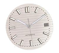 XTINKOPW 1pc 40mm Big Square Watch Case Fit NH35A NH36 NH70 NH72 Movement 100m Green Lumnious Dial(White Dial Set)