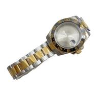 XTINKOPW 1pc 40MM Gold Silver Watch Case for GMT NH35 NH34 Automatic Movement Green Black Bezel Stainless Steel(A4)