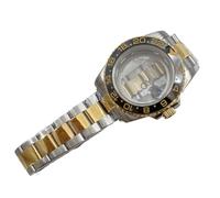 XTINKOPW 1pc 40MM Gold Silver Watch Case for GMT NH35 NH34 Automatic Movement Green Black Bezel Stainless Steel(A9)