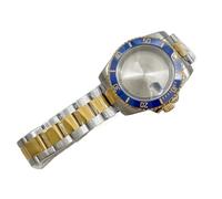 XTINKOPW 1pc 40MM Gold Silver Watch Case for GMT NH35 NH34 Automatic Movement Green Black Bezel Stainless Steel(A2)