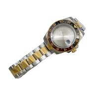 XTINKOPW 1pc 40MM Gold Silver Watch Case for GMT NH35 NH34 Automatic Movement Green Black Bezel Stainless Steel(A6)