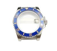 XTINKOPW 1pc 40mm Men's Watch Case Crystal Watches Accessories Steel Case for NH35/ NH36 Movement Transparent Case Back Repair Parts(NO.15,Mineral Crystal)