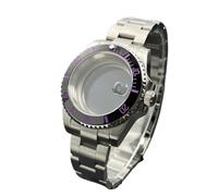 XTINKOPW 1pc 40mm NH35 Sub/GMT Case 120-Click Bezel Stainless Steel Sapphire Glass for NH34/NH36 Movements 28.5mm Dial Accessories(Gun Metal,Glass Back Cover)